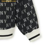  Áo Khoác MLB Jacket Baseball Jacket Monogram Series New York Yankees 3AJPM0141 Đen 