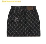  Chân Váy MLB Dia Monogram Jacquard Denim Boston Redsox 3fdsm0324-43bks 