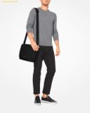  Túi Đeo Chéo Michael Kors Cooper Pebbled Leather Messenger Bag 37F9LCOM2L Đen Trơn 