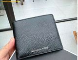  Ví Nam Michael Kors MK Men's Wallet Anti-scratch Leather Coin Bag Men's Wallet Short Wallet 
