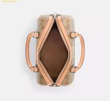  Túi Đeo Chéo Coach Rowan Satchel Bag In Signature Canvas Bag CS188 Begi 