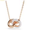  Dây Chuyền Swarovski Dextera pendant Round cut, White, 18K rose gold plated 5738200 