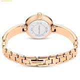  Đồng Hồ Swarovski Matrix bangle watch Swiss Made, Crystal bracelet, Gray, Rose gold-tone finish 5679887 
