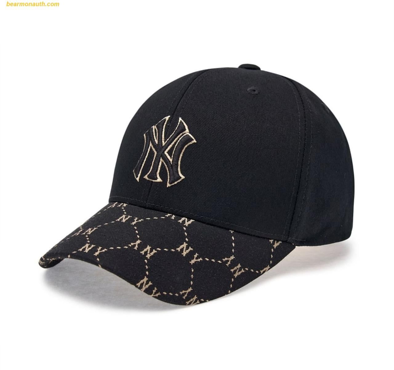  Mũ Lưỡi Trai MLB New Dia MONOGRAM Point Structured Ball Cap 3ACPM094N-50BKS Đen 
