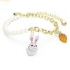  Vòng Tay Swarovski Chinese Zodiac Bracelet Rabbit and carrot, gradient colors, gold-plated tone 5647974 