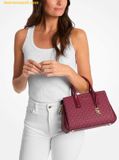  Túi Xách Michael Kors Laila Small Signature Logo Satchel Mulberry 30S5G9IS1V 