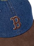  Mũ Lưỡi Trai MLB Boston Red Sox Denim Suede Touch Unstructured Ball Cap - 3ACPB125N-43NYS - Xanh Đen 