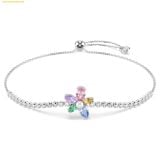  Lắc Tay Swarovski Ariana Grande x Swarovski bracelet Mixed cuts, Flower, Multicolored, Rhodium plated 5749187 