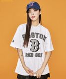  Áo Phông MLB Varsity Overfit Short Sleeve T-Shirt BOS (L.Melange Grey) 3ATSV0233-43MGL 