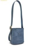  Túi Đeo Vai Coach Bleecker 21 Suede Bucket Bag Light Denim CCW84 