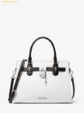  Túi Xách Michael Kors Hamilton medium leather satchel bag with color blocking Intense White Multicolor 35T5SHMS2L 