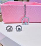  Set Dây Chuyền Và Khuyên Tai Swarovski Women's Set Creativity White-OS 5229050 