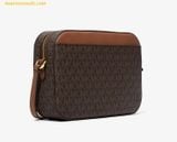  Túi Đeo Chéo Michael Kors Jet Set Large Saffiano Leather Crossbody Bag 35S1GTTC9B Brown 