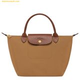  Túi Xách Longchamp Le Pliage Original Size S Handbag Fawn / Chamois - Recycled canvas - Vàng 