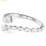  Vòng Tay Swarovski Matrix cuff Mixed cuts, White, Rhodium plated 5692527 