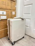  Vali Kéo FILA Ribbed Hard Shell Luggage 22 Inch Ivory Beige 