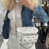  Túi Đeo Chéo Michael Kors Slater medium crossbody fanny pack with rainbow design and embossed logo 35S6S04M6V 