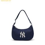  Túi Đeo Vai MLB Basic Denim Hobo Bag New York Yankees - Indigo Navy 3ABQM014N-50INS 