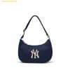 Túi Đeo Vai MLB Basic Denim Hobo Bag New York Yankees - Indigo Navy 3ABQM014N-50INS