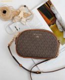  Túi Đeo Chéo Michael Kors Jet Set Small Logo Convertible Camera Bag Brown 