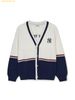 Áo Khoác Cardigan MLB Varsity Colorblock Button Cardigan NY (Cream) 3AKCV0144-50CRS