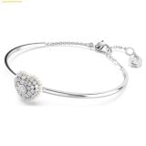  Vòng Tay, Lắc Tay Swarovski Hyperbola bangle Heart, White, Rhodium plated 5684385 