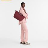  Túi Tote Longchamp Le Pliage Green L Tote bag Pomegranate Grenade - Recycled canvas 