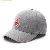  Mũ lưỡi trai MLB Heart Wool Structured Ball Cap BOS (Melange Grey) - 3ACPH0136-43MGS 