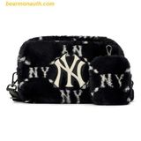  Túi Đeo Chéo MLB Dia Monogram Fur Cross Bag New York Yankees 3ACRM1026-50BKS Màu Đen 