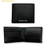  Ví Nam Michael Kors MK Men's Wallet Anti-scratch Leather Coin Bag Men's Wallet Short Wallet 