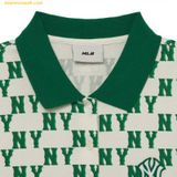  Áo Polo MLB Women's Classic Monogram Allover Pattern Carat NY (Neon Green) 3FPQM0233-50GNN 