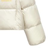  Áo Khoác Phao MLB Crop Glossy Curve Puffer Jacket Red Sox D.Cream (W) 3FDJB2046-43CRD 