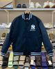  Áo Khoác Bomber New Era Varsity Jacket New York Yankees Đen (Tay Da) 
