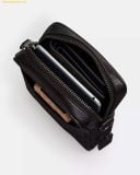  Túi Đeo Chéo Nam Coach Sullivan Crossbody In Signature Canvas CAT78 Nâu Logo 