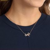  Dây Chuyền Swarovski Lifelong Bow pendant Bow, White, Mixed metal finish 5440636 