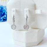  Bông Tai Swarovski Una drop earrings Round cut, White, Rhodium plated 5504652 