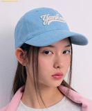  Mũ Lưỡi Trai MLB Culsive Lettering Denim Unstructured Ball Cap NY (L.Blue) 3ACPVD14N-50BLL 