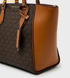  Túi Tote Michael Kors Taryn Small Signature Logo and Leather Convertible Crossbody Bag 32F4GTBC1B Brown 