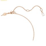  Dây Chuyền, Vòng Cổ Swarovski Matrix pendant Crystal pearl, Round cut, White, Rose gold-tone plated 5692265 