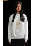  Áo Sweater LifeWork Gold Big Radog Màu Trắng 