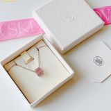  Dây Chuyền Swarovski Una necklace Purple, 18K rose gold finish 5640291 