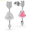  Bông Tai Swarovski Idyllia long earrings Various cuts, Heart with arrow, White, Rhodium coating 5749602 