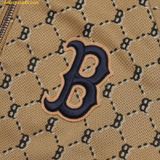  Áo Khoác Bomber MLB Diamond Monogram Jacquard Baseball Jumper B (Beige) 3AJPM0224-43BGS Màu Nâu 