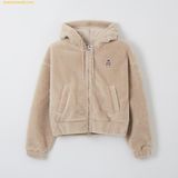  Áo Khoác Bông SAPO Dumble Crop Hoodie SPFZE4VG42 - Nâu 