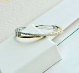  Vòng Tay, Lắc Tay Swarovski Hyperbola bangle Round cut, White, Rhodium plated 5689720 