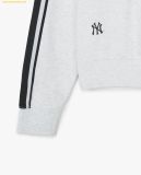  Áo Sweatshirt MLB cổ tròn tay dài Sportive Varsity Track 3FMTV3141-50MGL Xám 