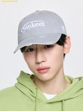  Mũ Lưỡi Trai MLB Vintage Damaged Curve Logo Unstructured Ball Cap New York Yankees 3ACPV106N-50GRS Grey 