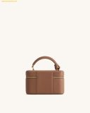  Túi Cốp Đeo Chéo JW PEI Cleo Box Shape Top Handle Bag - Brown 
