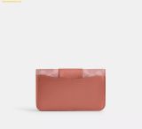  Ví Gập COACH Essential Slim Card Case In Signature Canvas Melon Pink CR542 