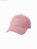  Mũ Lưỡi Trai ADLV Cotton Napping 3D Embo Ball Cap Pink 